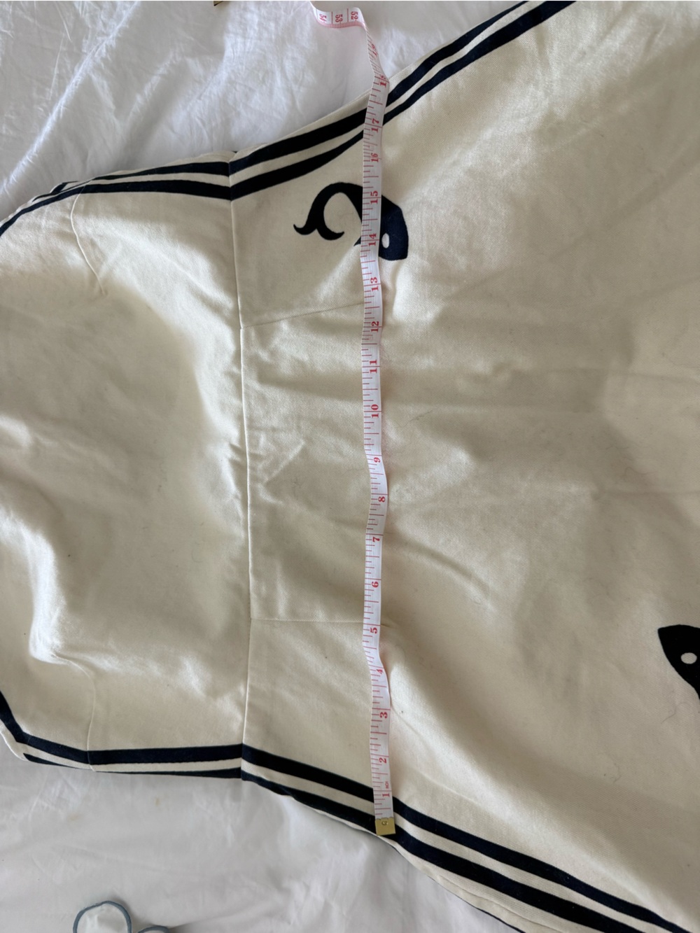 Alemais | Cream Halter Mini Dress with Navy and Red Fish Motif -Sz.8 (US) - Picture 10 of 12